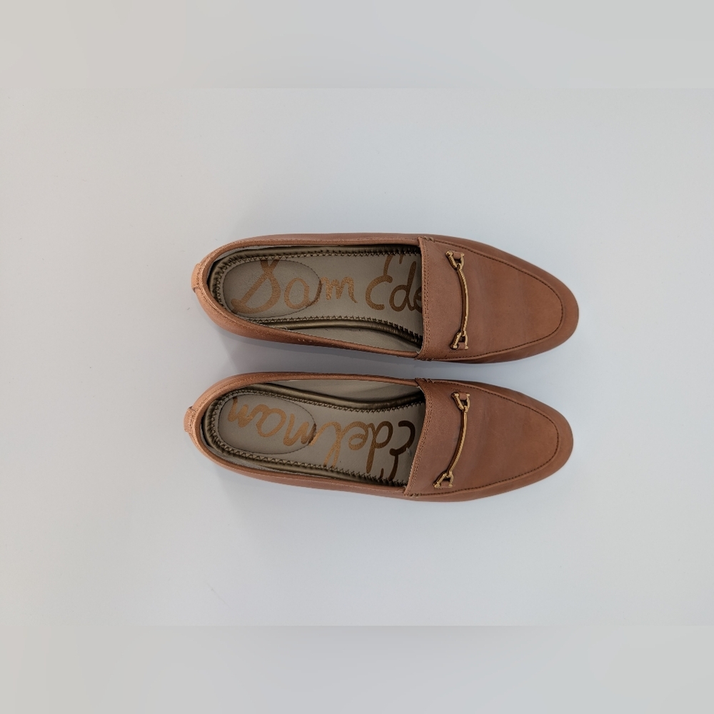 Sam Edelman Luce Horsebit Loafer Flats | Size 9.5 | Tan Cognac Leather - Picture 7 of 16